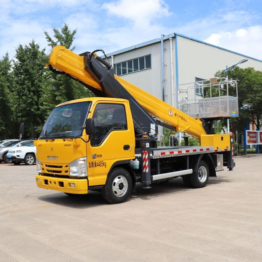 Used Isuzu 120HP Aerial Work Platform Truck for Sale rear side view