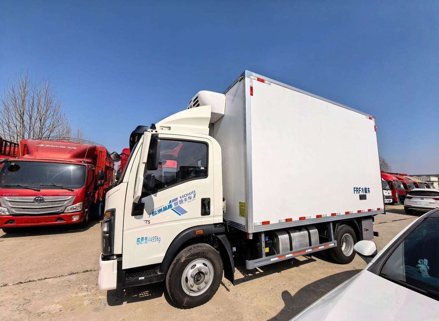 Used HOWO T5 170HP 4.2m YUJI Refrigerated Cargo Truck