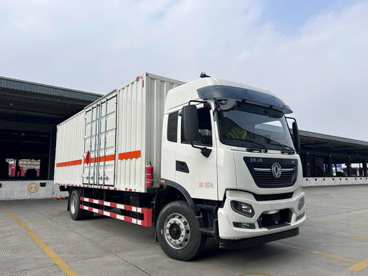 Used Dongfeng TIANJIN KR 6.8M Hazardous Goods Box Truck for Sale rear side view