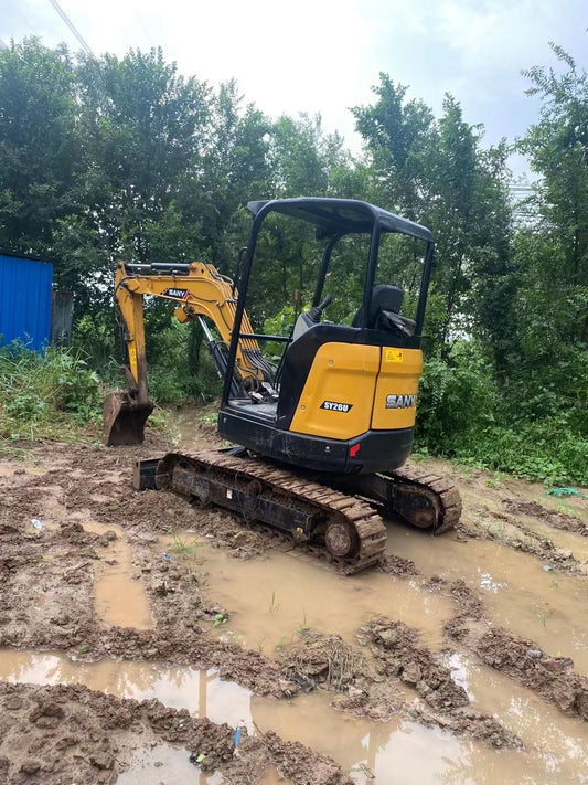 Used Sany SY26U Excavator for Sale rear side view