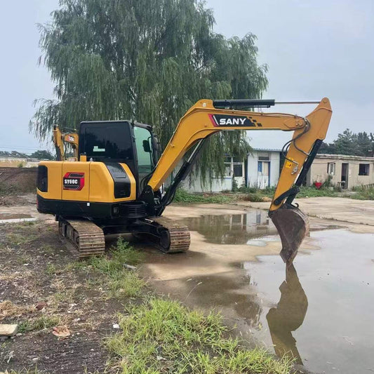 Used Sany SY60C Excavator for Sale side view
