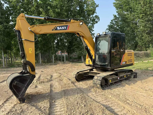 Used Sany SY95C PRO Excavator for Sale rear side view