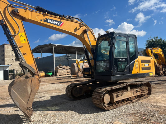 Used Sany SY135C PRO Excavator for Sale rear side view
