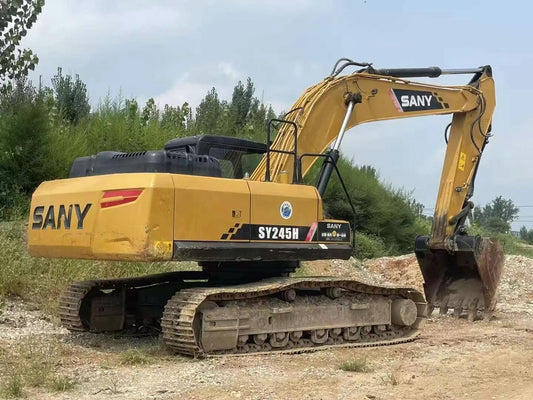 Used Sany SY245H Excavator for Sale rear side view