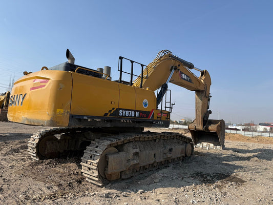 Used Sany SY870H PRO Excavator for Sale rear side view