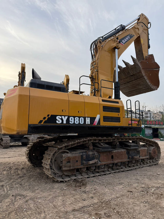 Used Sany SY980H Excavator for Sale rear side view