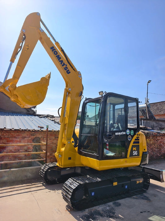 Used Komatsu PC56 Excavator for Sale front working view for sale