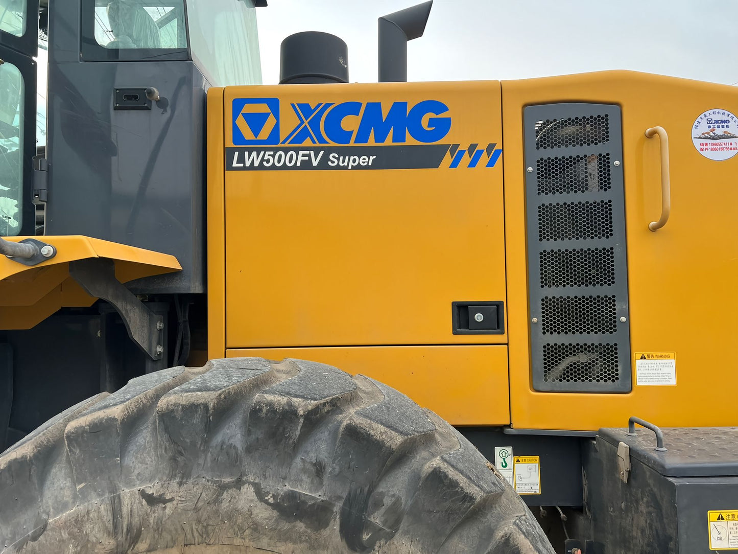 Used XCMG LW500FV Wheel Loader for sale rear view for sale