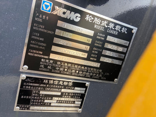 Used XCMG LW160FV Wheel Loader for sale front working view for sale