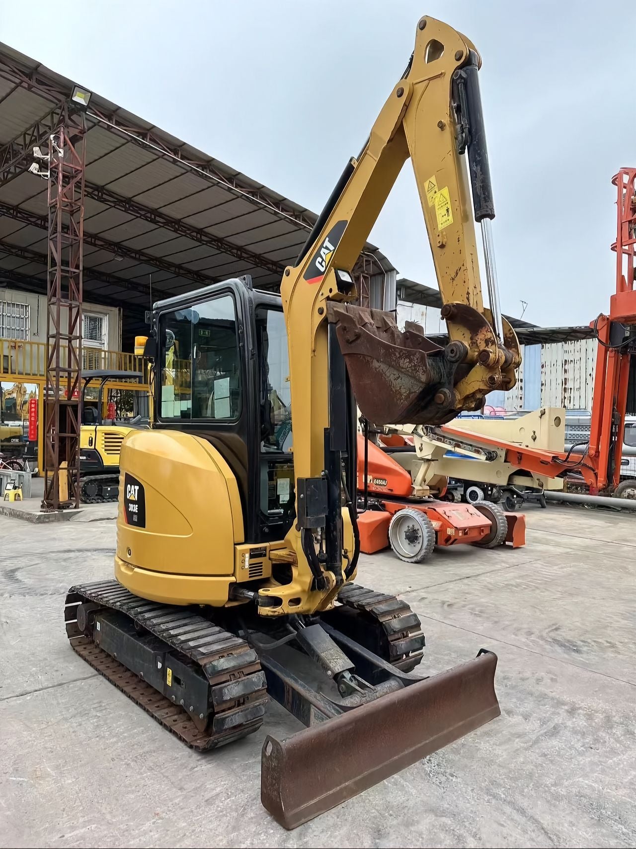 Used CAT 303E CR crawler excavator real inventory view 3
