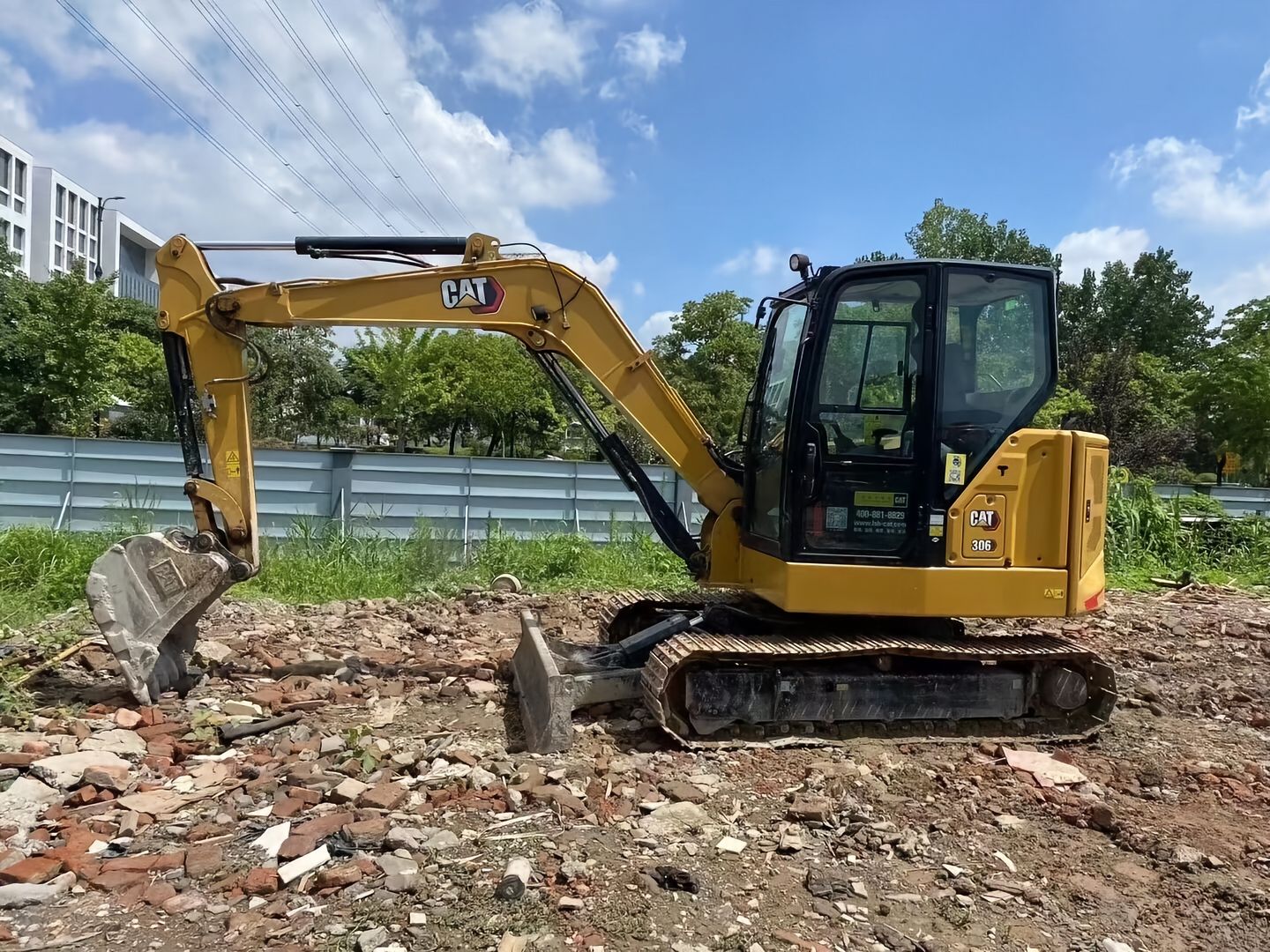 Used CAT 306 crawler excavator real inventory view 3
