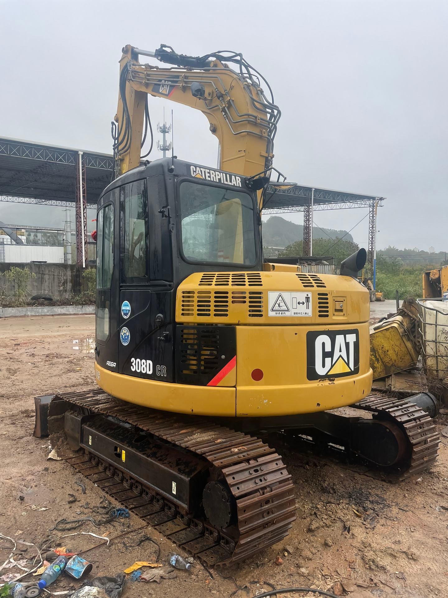 Used CAT 308D CR crawler excavator real inventory view 4