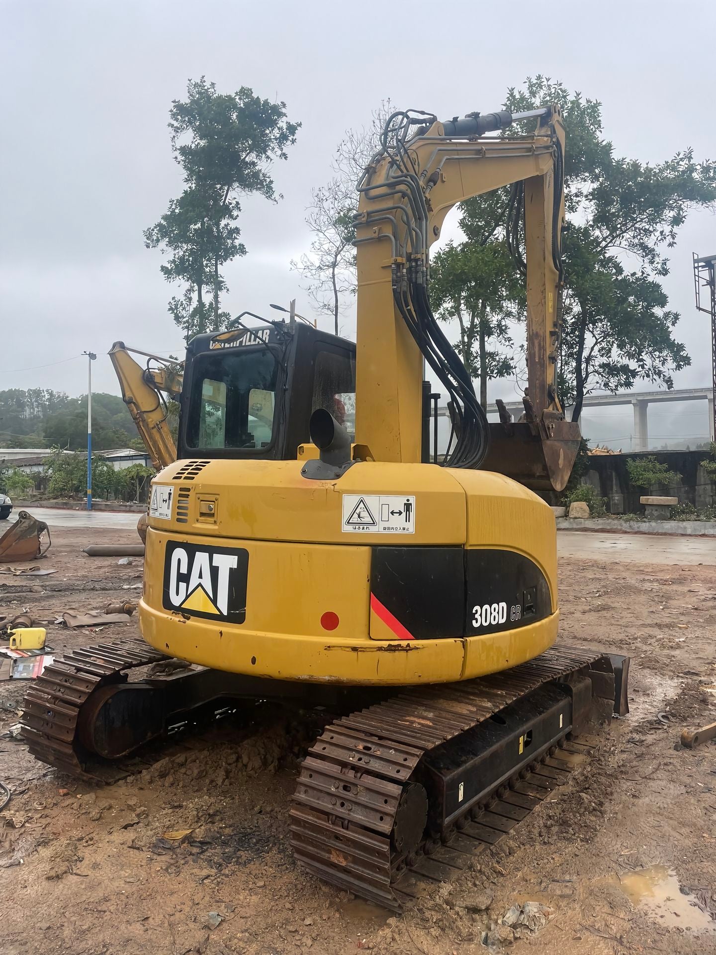 Used CAT 308D CR crawler excavator real inventory view 6