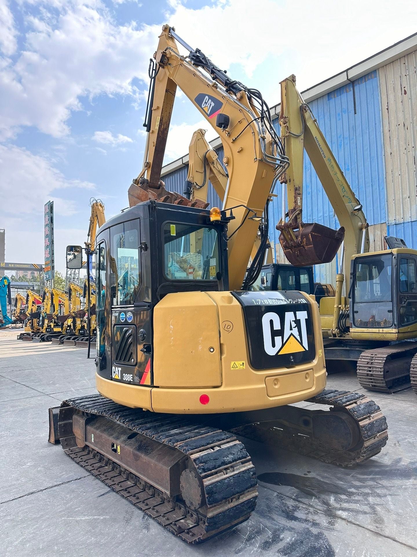 Used CAT 308E crawler excavator real inventory view 4