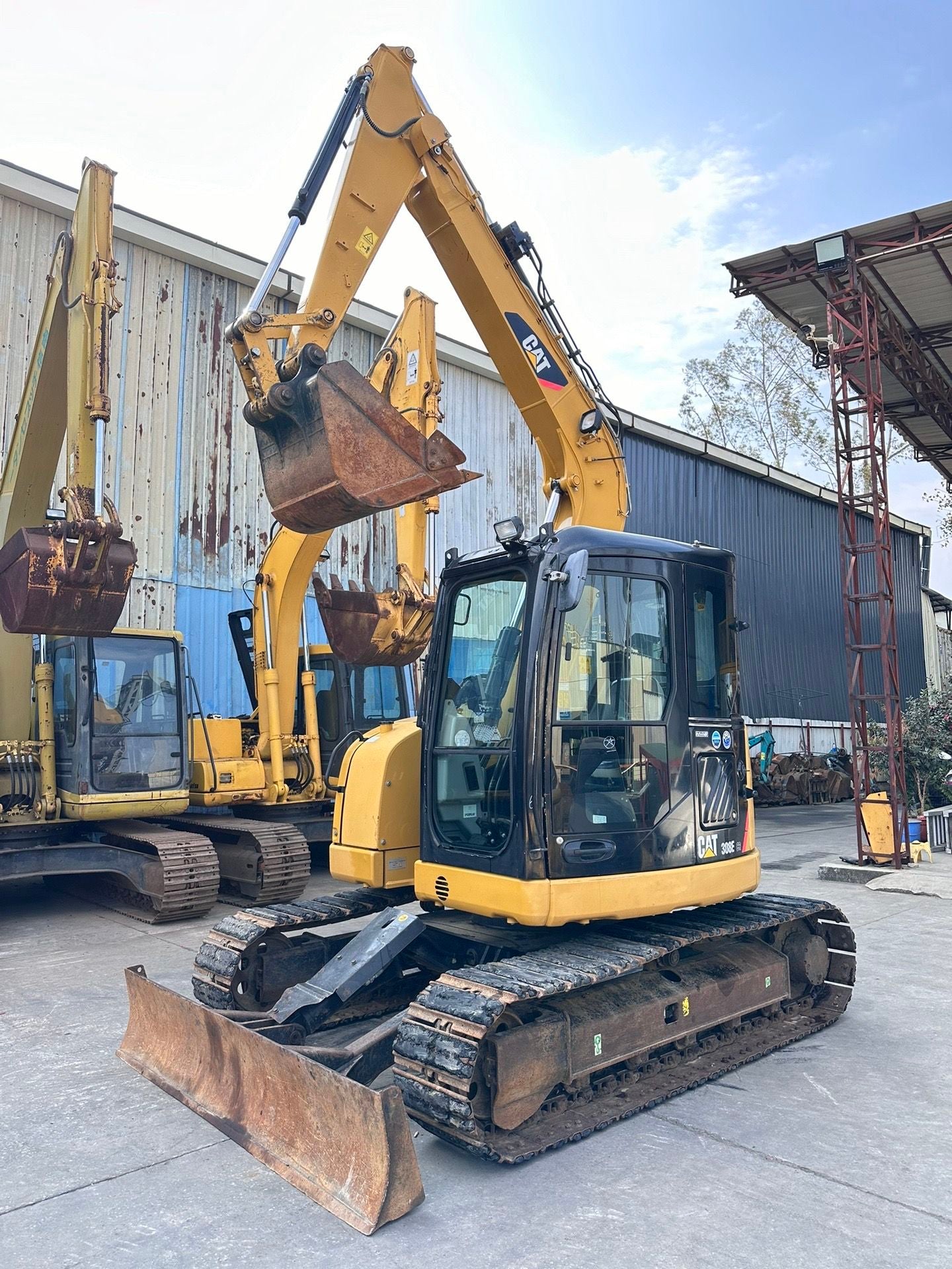 Used CAT 308E crawler excavator real inventory view 5