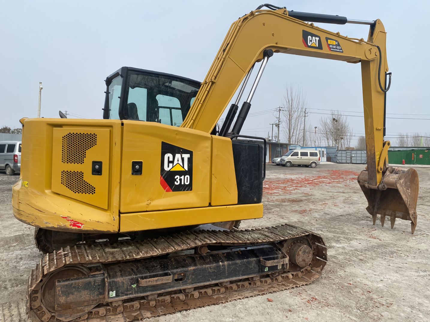 Used CAT 310 crawler excavator real inventory view 4
