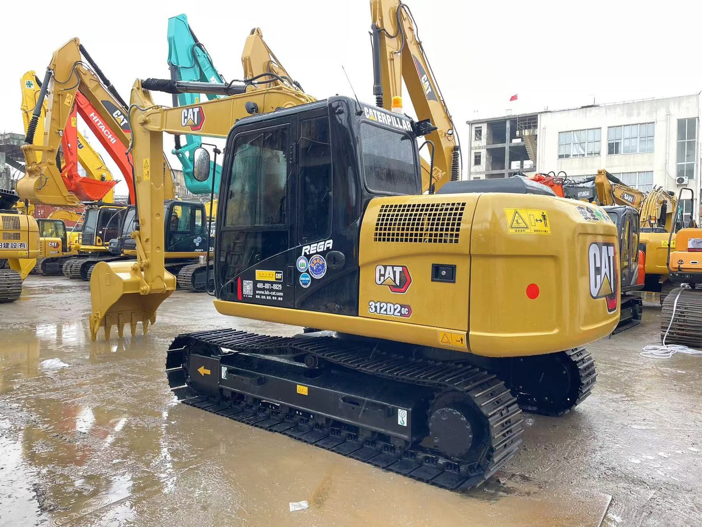 Used CAT 312D2GC crawler excavator real inventory view 3