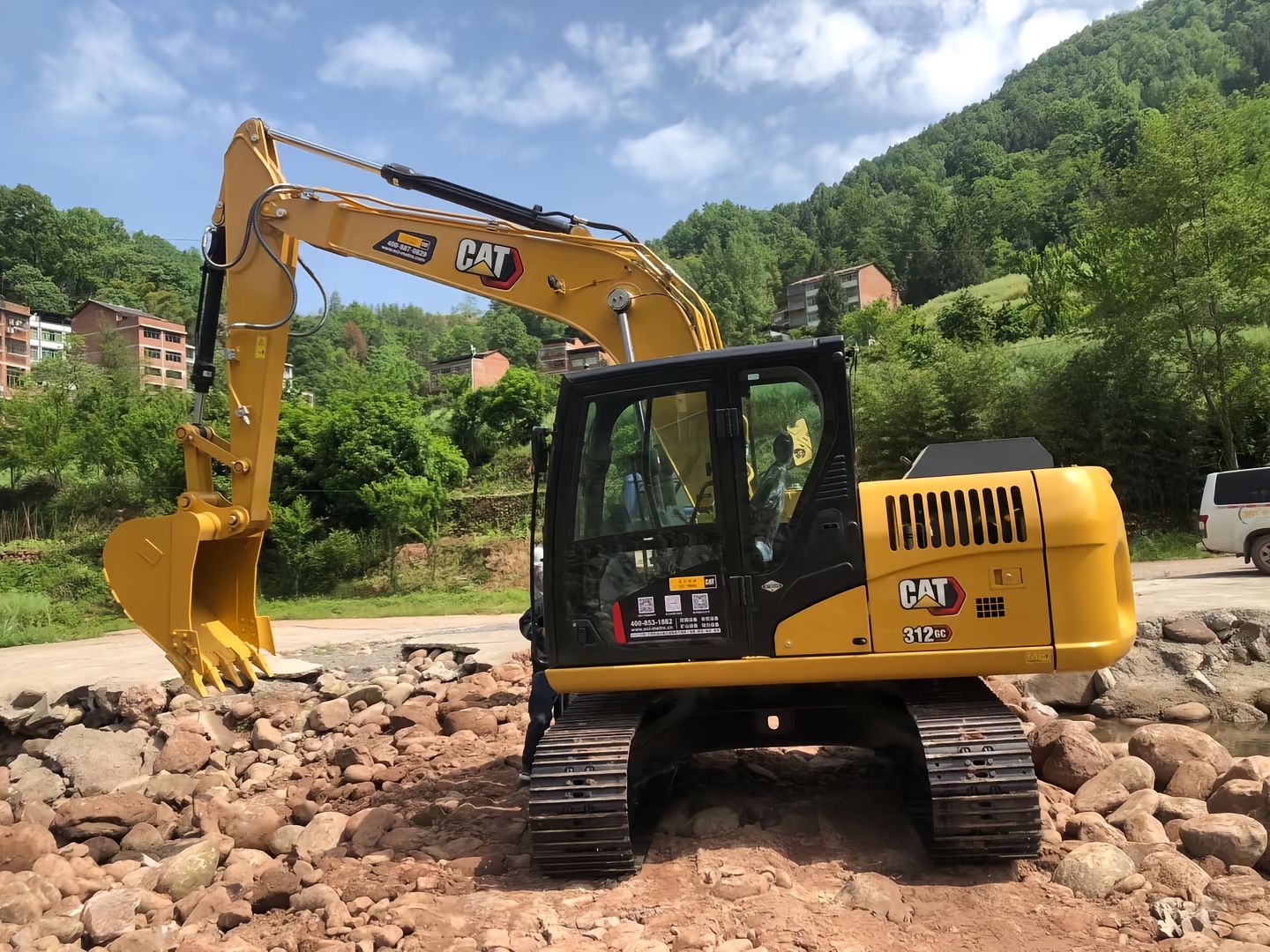 Used CAT 312GC crawler excavator real inventory view 5