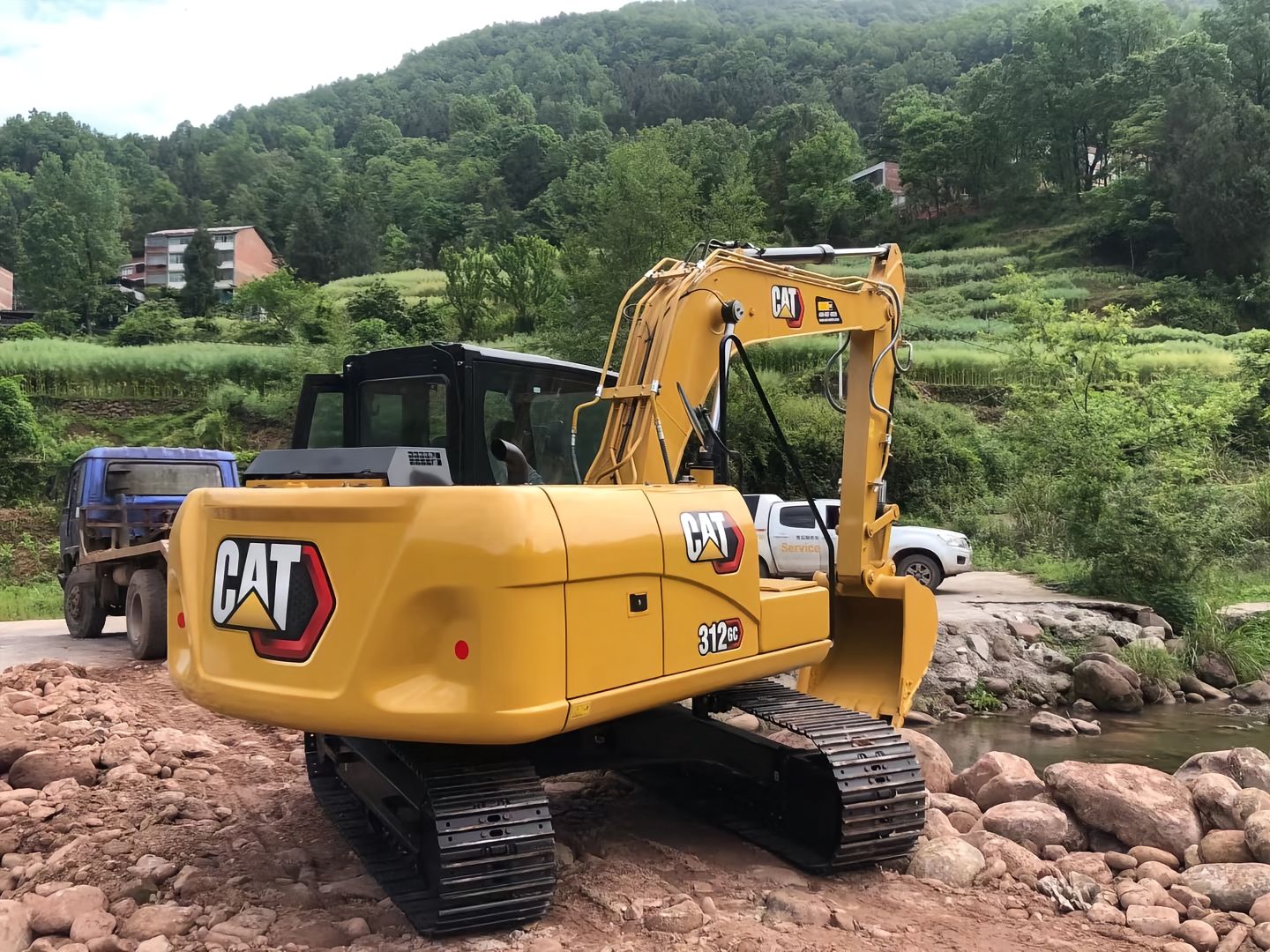 Used CAT 312GC crawler excavator real inventory view 6
