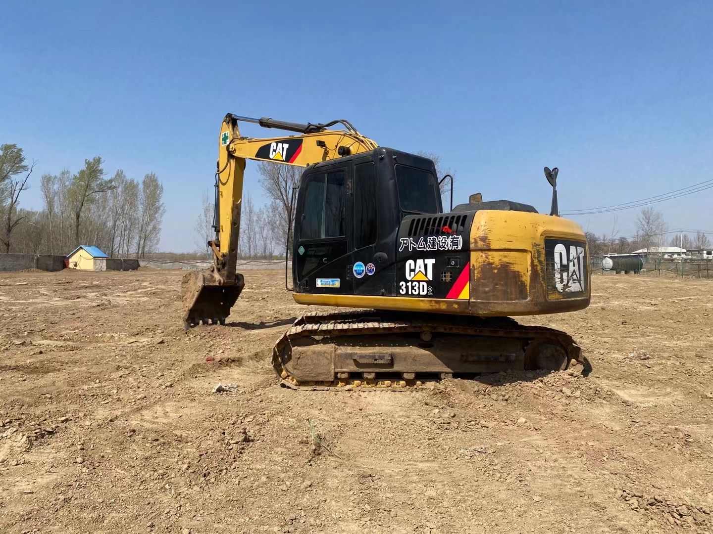 Used CAT 313D2 crawler excavator real inventory view 6