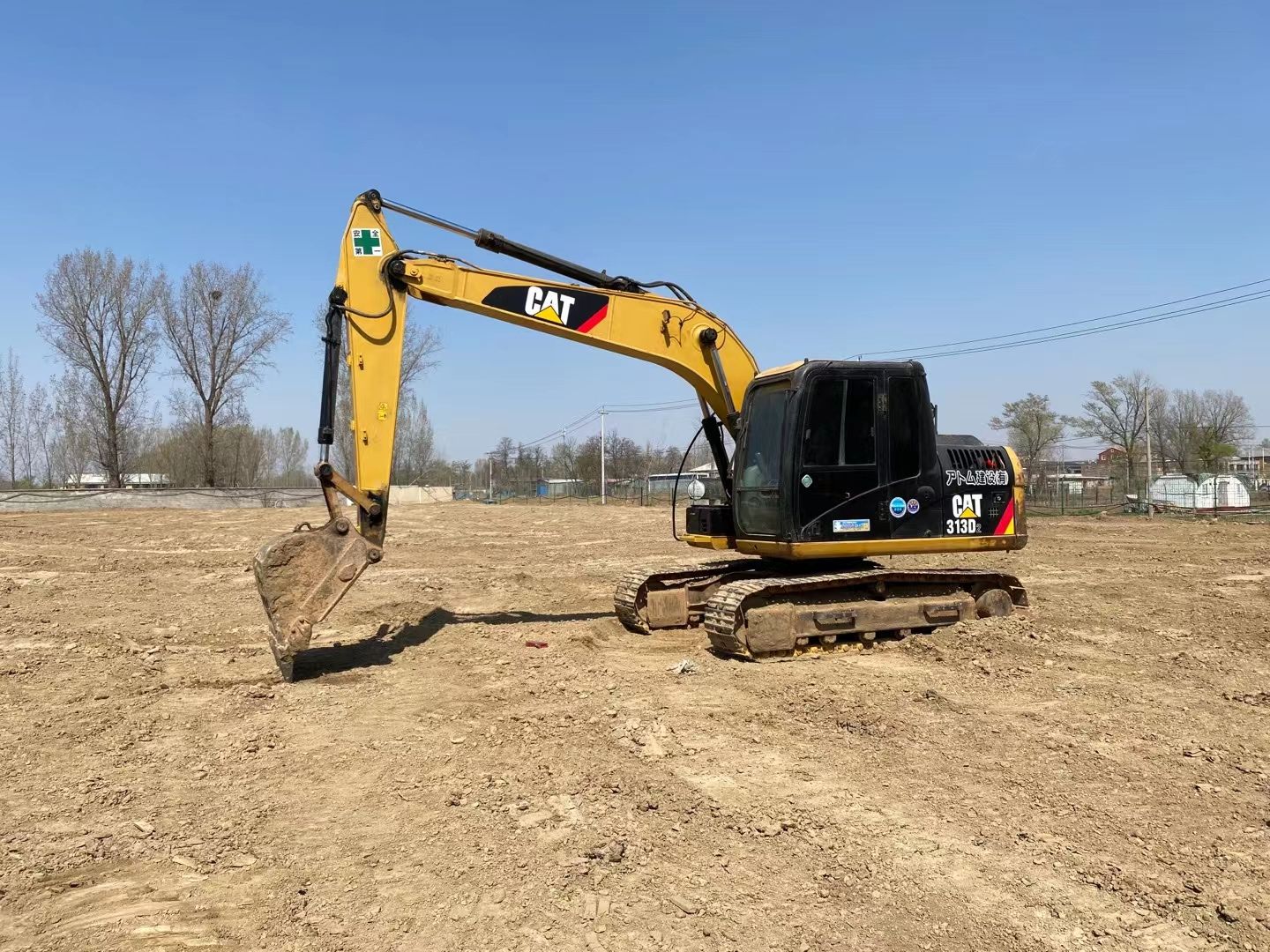 Used CAT 313D2 crawler excavator real inventory view 7