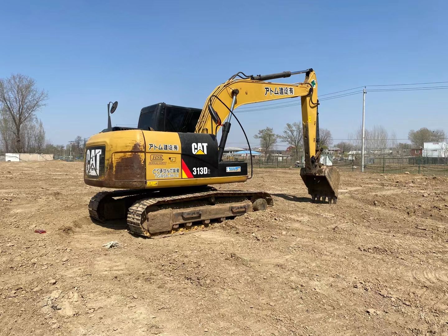 Used CAT 313D2 crawler excavator real inventory view 3