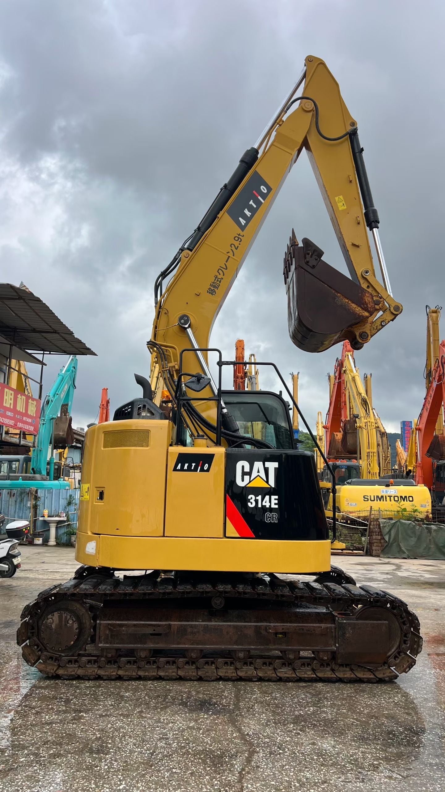 Used CAT 314E CR crawler excavator real inventory view 3