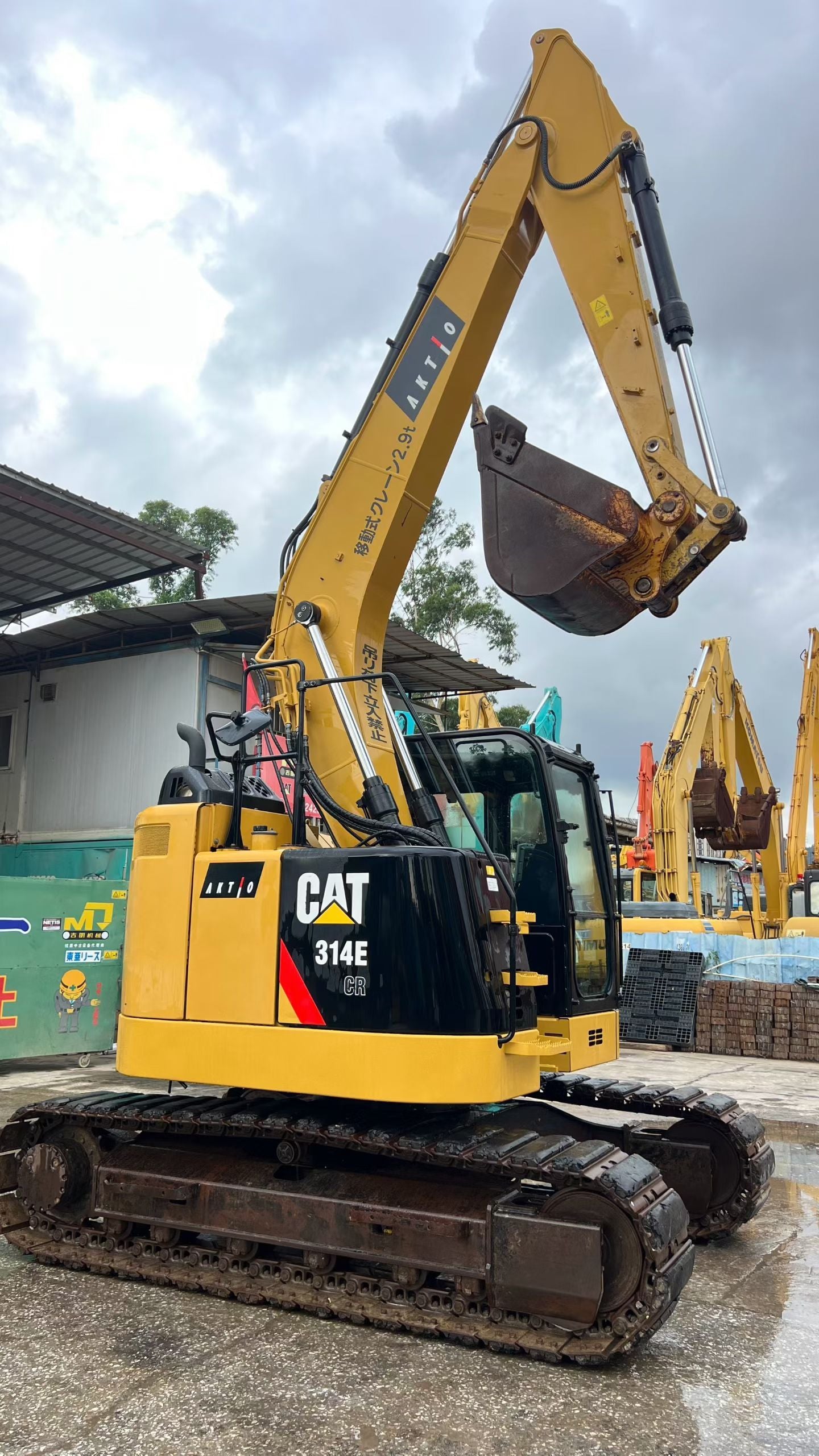 Used CAT 314E CR crawler excavator real inventory view 4