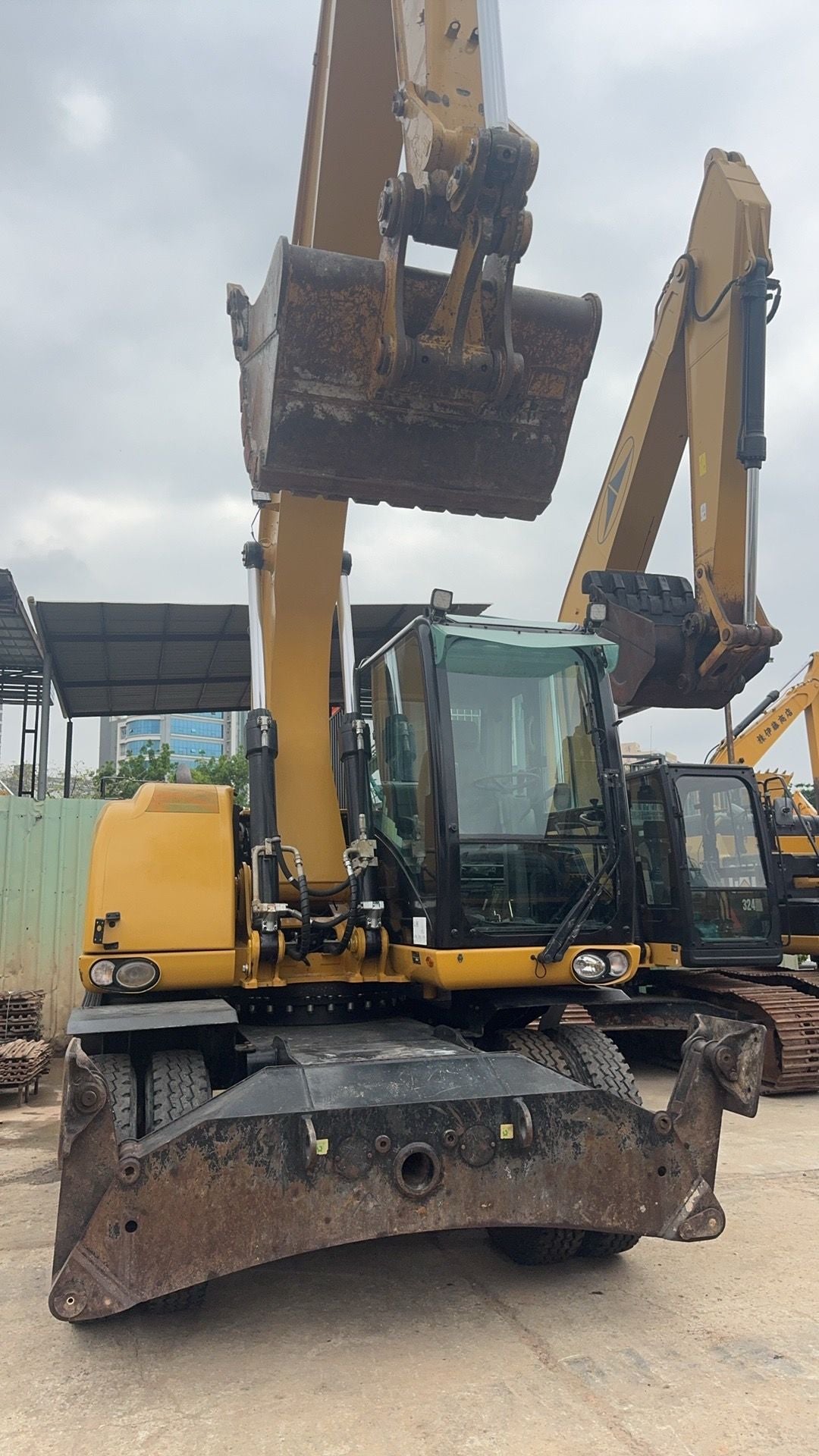 Used CAT M317D2 wheel excavator real inventory view 6