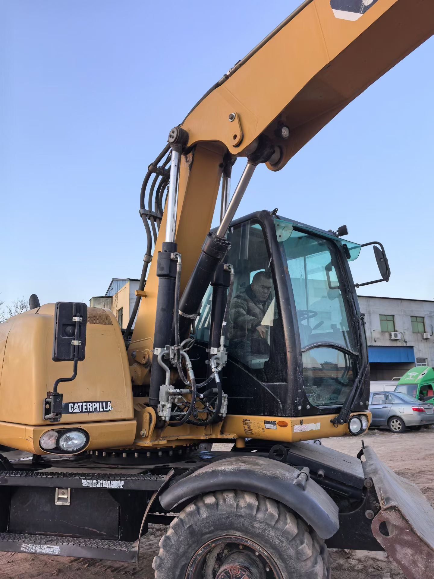 Used CAT M313D wheel excavator real inventory view 3