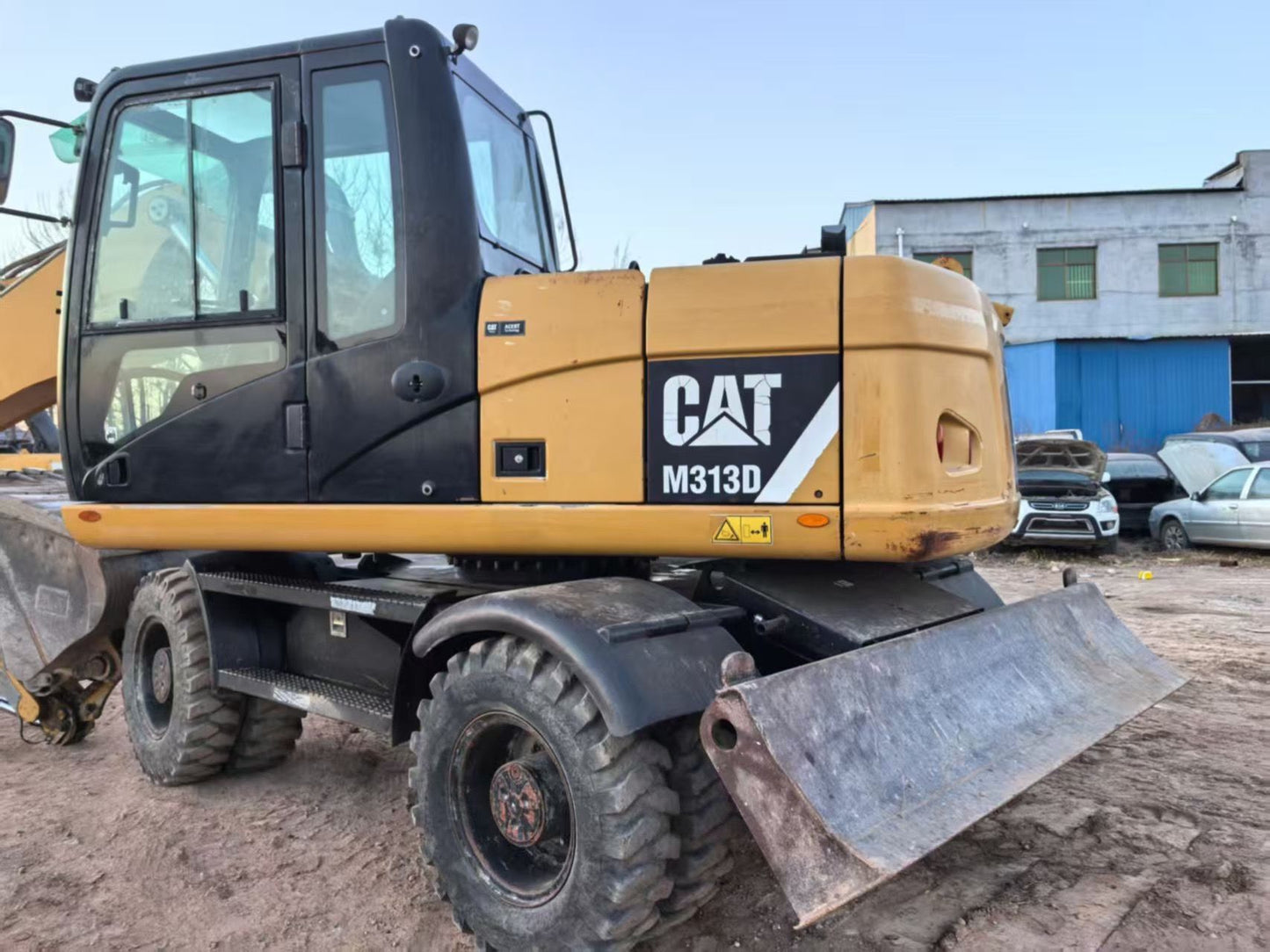 Used CAT M313D wheel excavator real inventory view 5