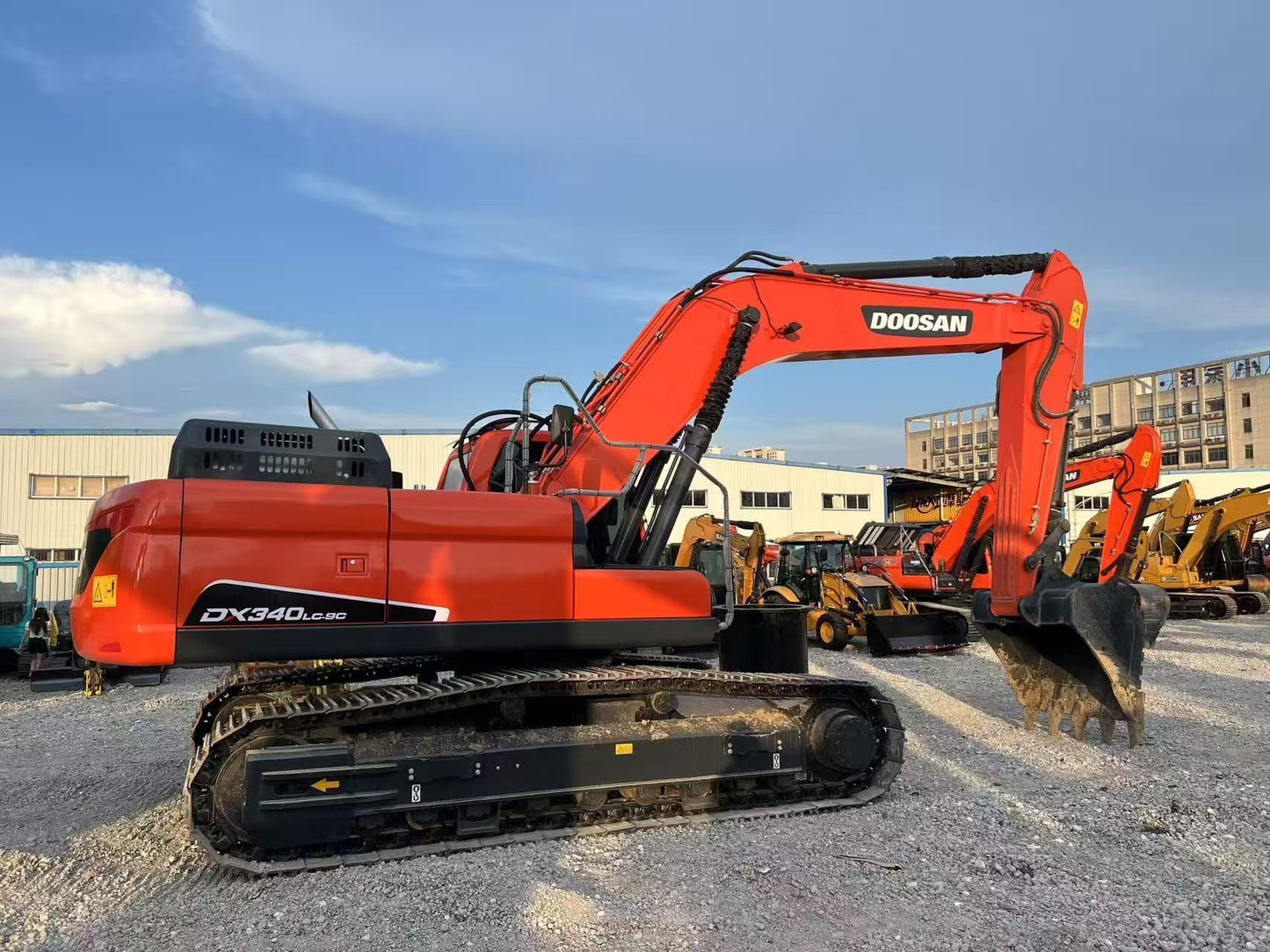 Used DOOSAN DX340LC-9C crawler excavator real inventory view 5