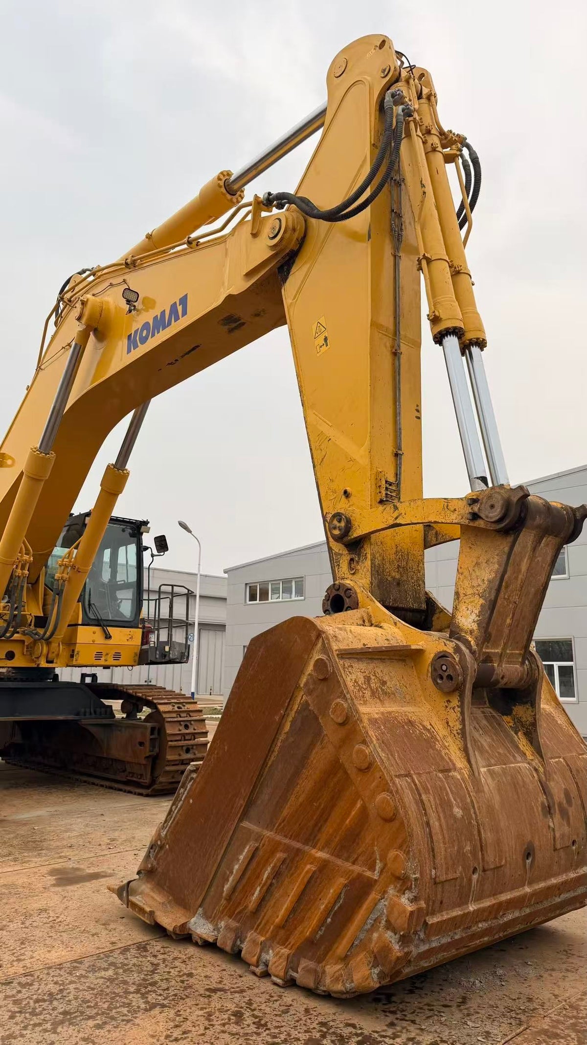 Used Komatsu PC1250 crawler excavator real inventory view 3