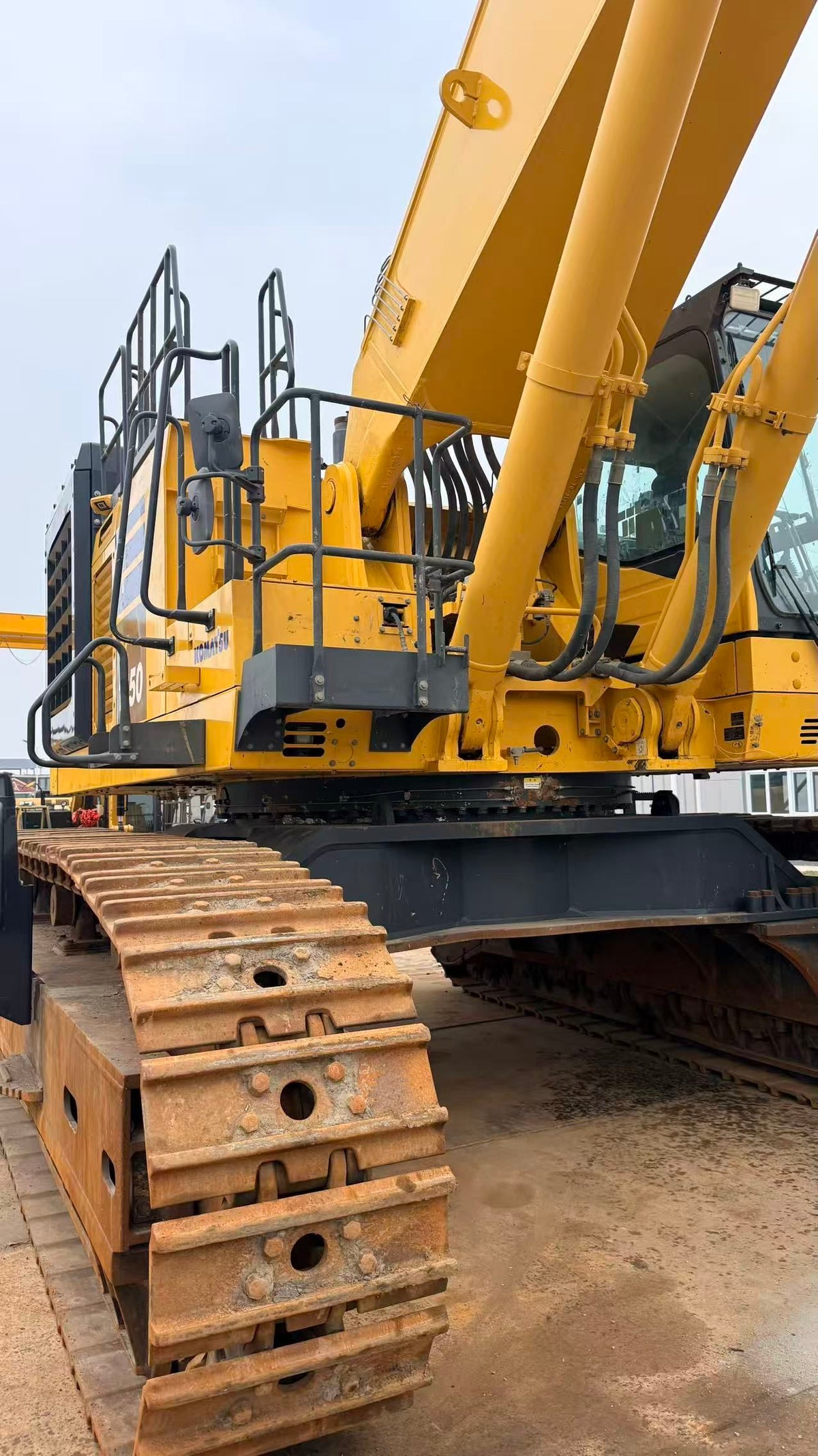 Used Komatsu PC1250 crawler excavator real inventory view 4