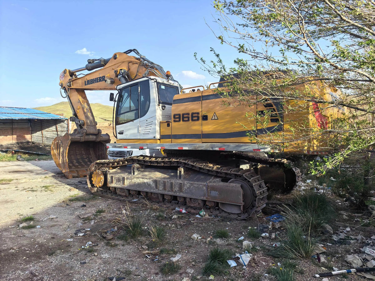Used Liebherr R966 crawler excavator real inventory view 2