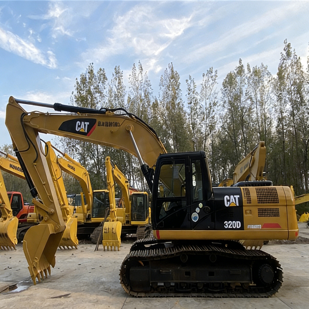 Used Caterpillar 320D Excavator for Sale side view