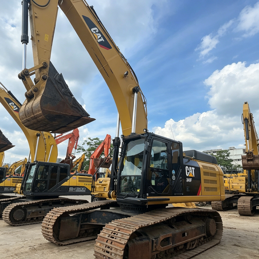 Used Caterpillar 349F Excavator for Sale side view