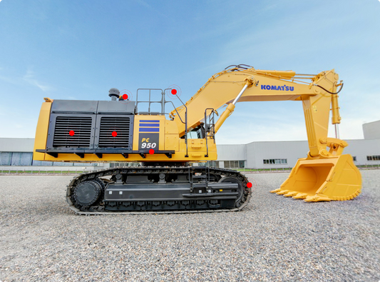 New Komatsu PC950-11M0 Excavator for Sale rear side view