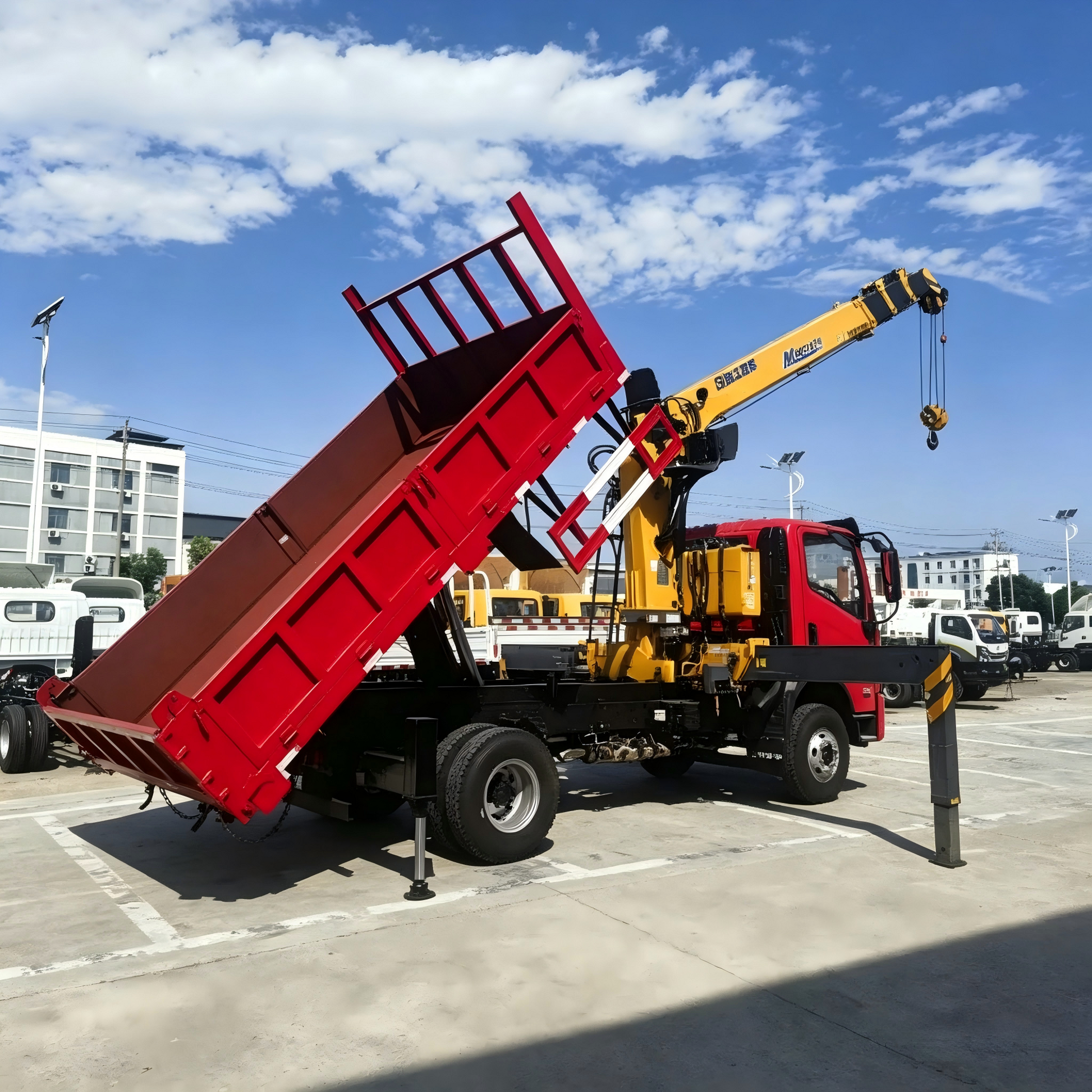 Used Dayun 180HP Truck-Mounted Crane for Sale rear side view