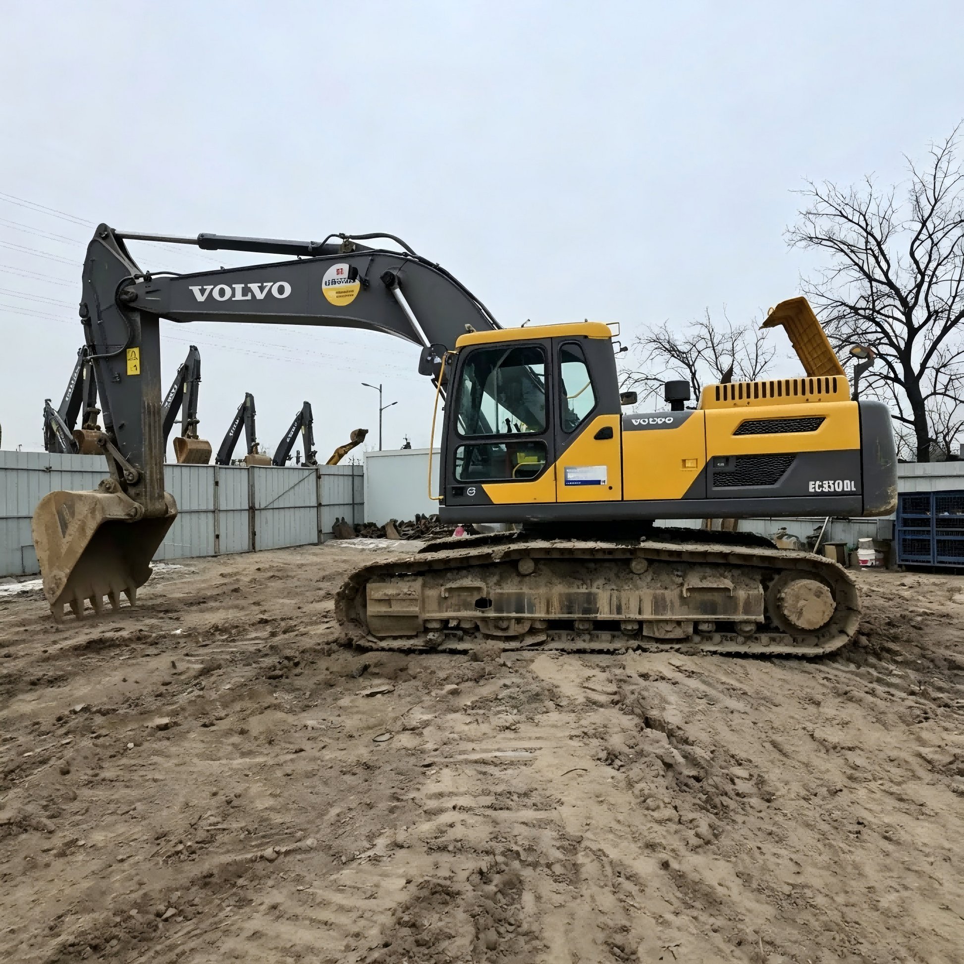 Used Volvo EC350DL Excavator for Sale side view