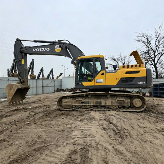 Used Volvo EC350DL Excavator for Sale side view