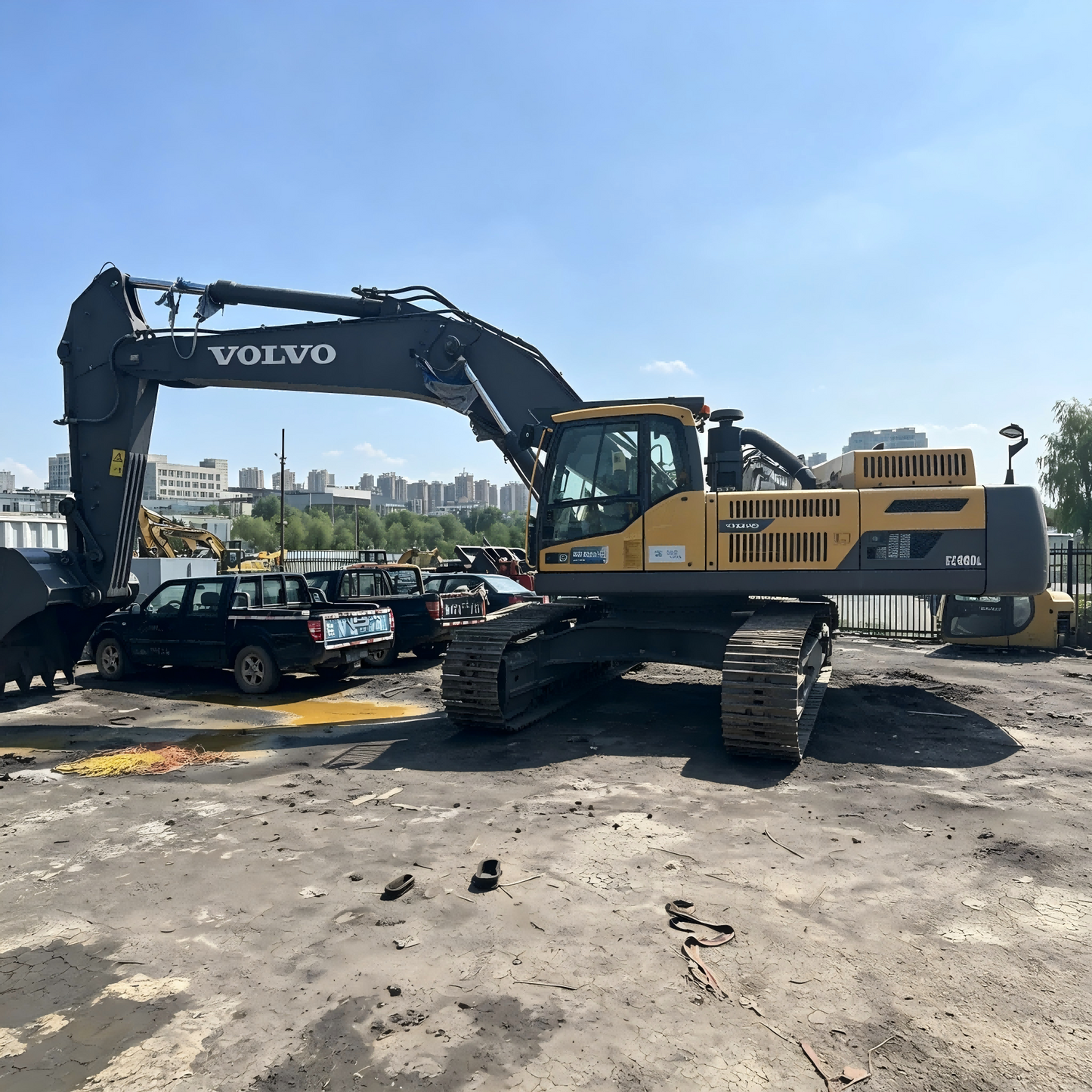 Used Volvo EC480DL Excavator for Sale side view