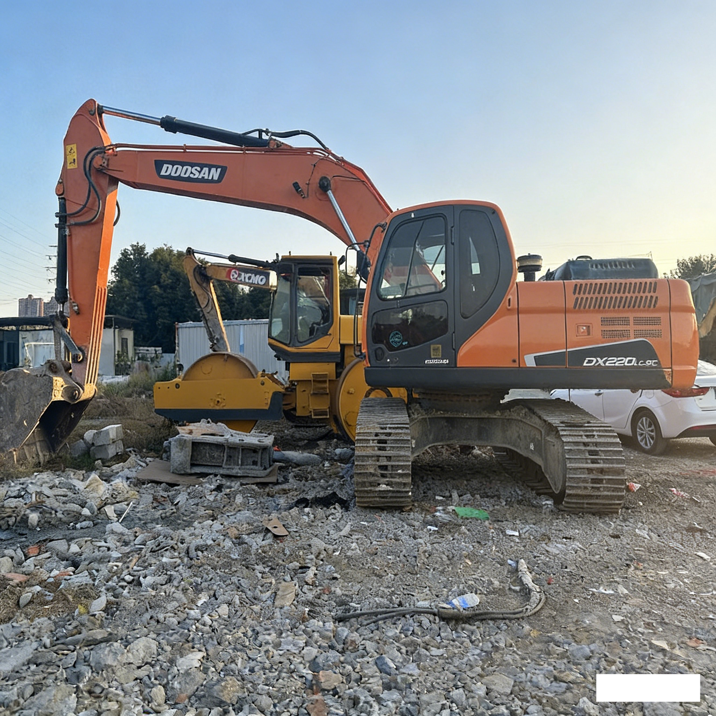 Used Doosan DX220LC-9C Excavator for Sale side view