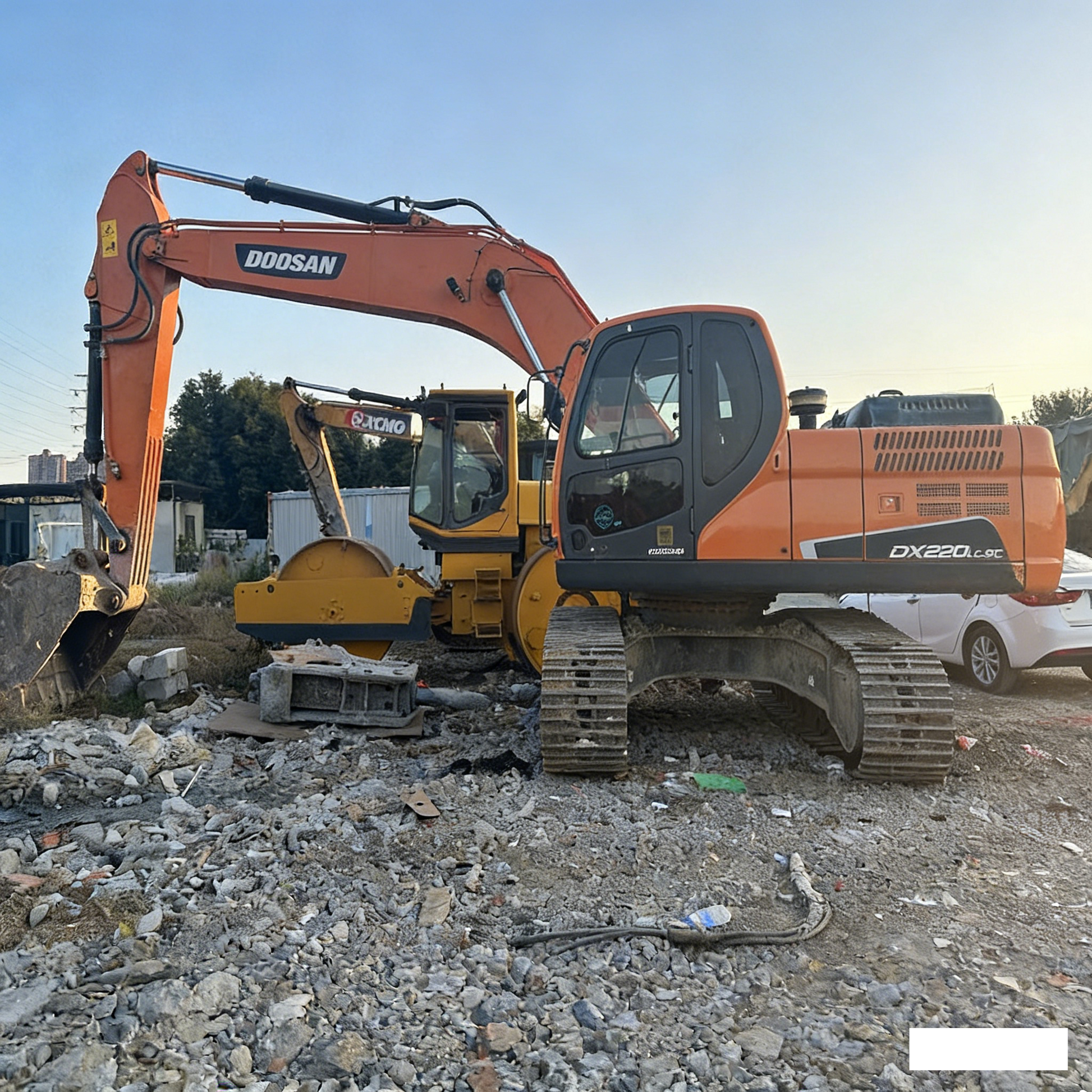 Used Doosan DX220LC-9C Excavator for Sale side view