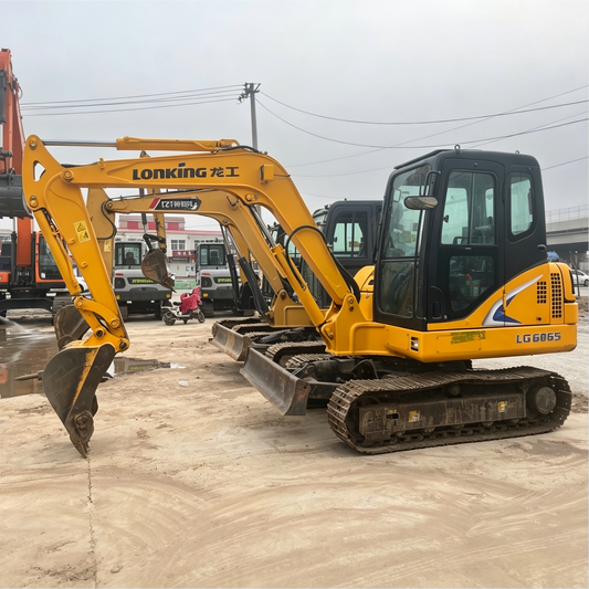 Used Lonking LG6065 Excavator for Sale side view