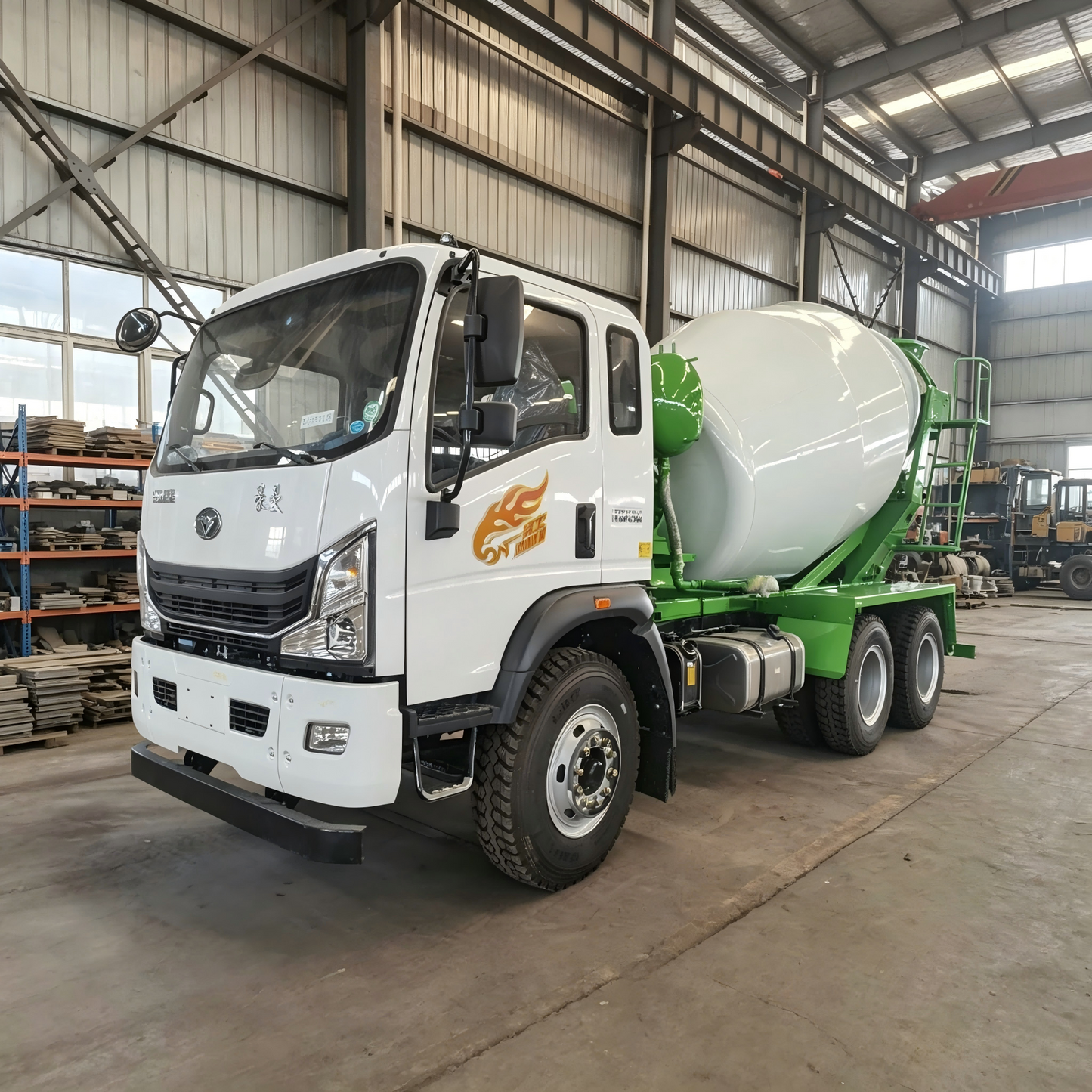 Used Sinotruk HOMAN 8M³ Concrete Mixer Truck for Sale rear side view