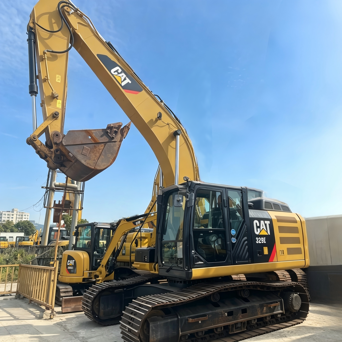 Used Caterpillar 329E Excavator for Sale side view