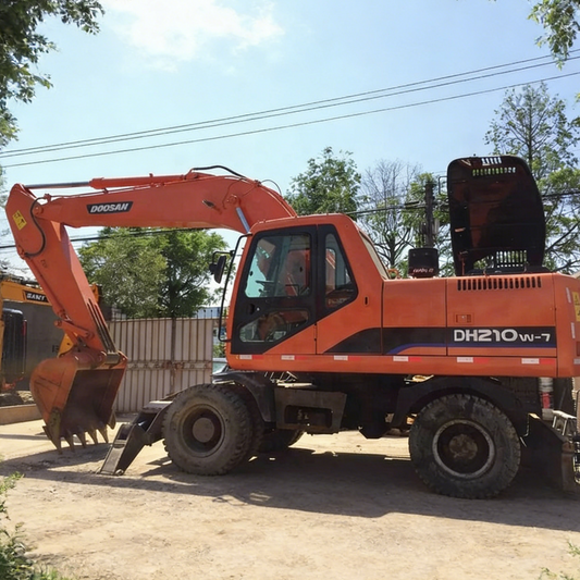 Used Doosan DH210W-7 Excavator for Sale side view