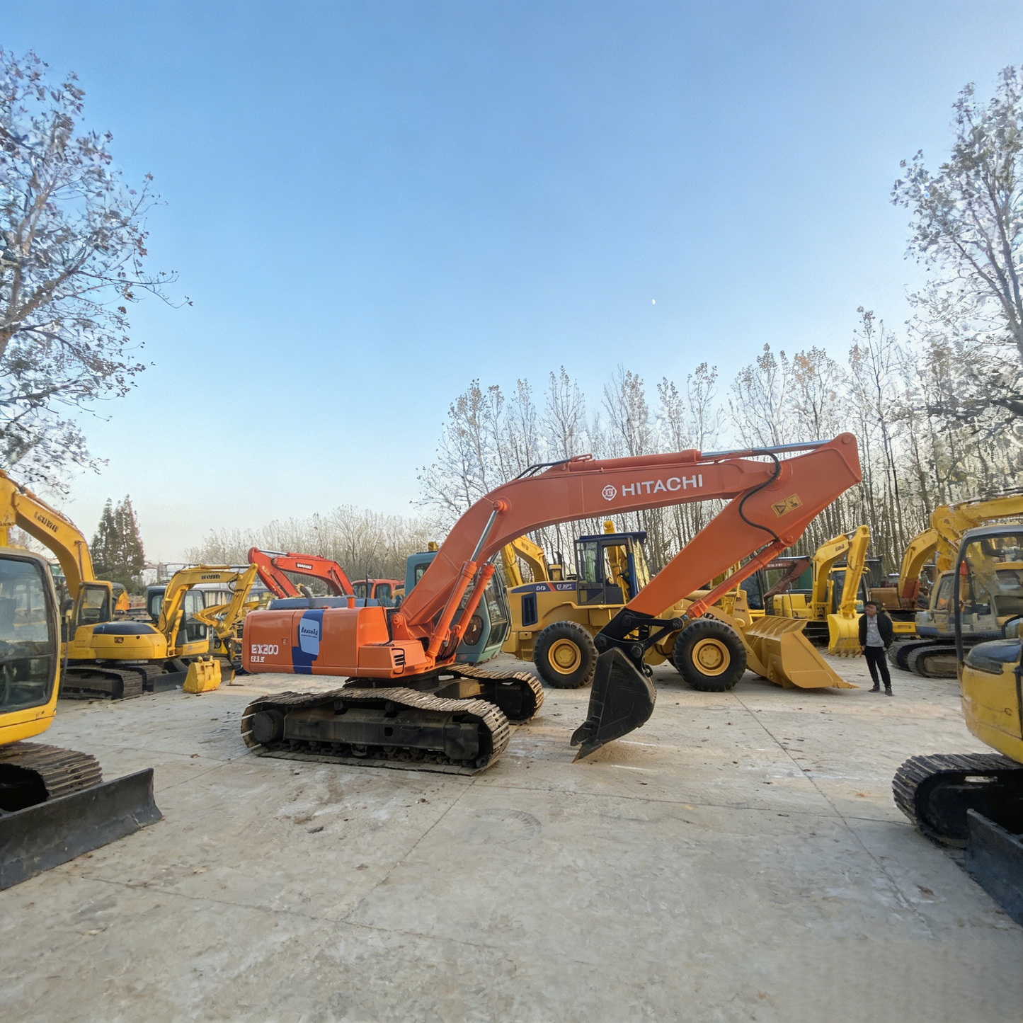 Used Hitachi EX200-2 Excavator for Sale side view