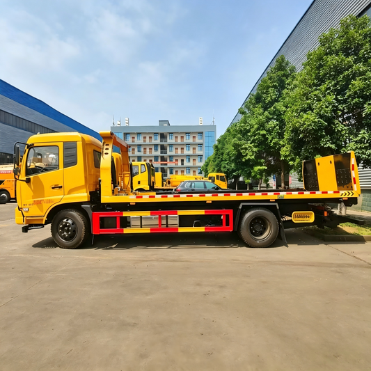 Used Dongfeng 200HP Road Wrecker Truck for Sale rear side view